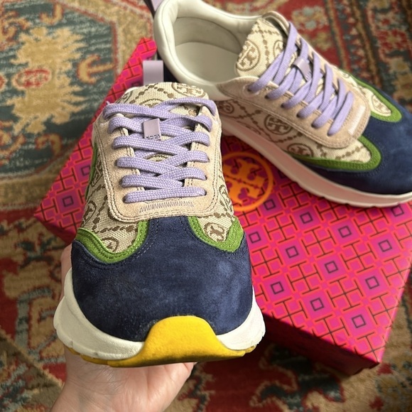 Tory Burch T Monogram Good Luck Trainer - Picture 8 of 16